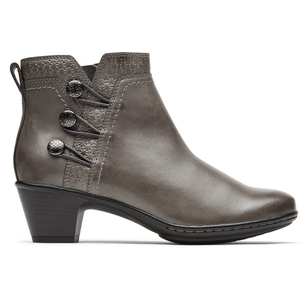 Rockport Singapore Womens Boots - Cobb Hill Kailyn Ankle Grey - VX4197580